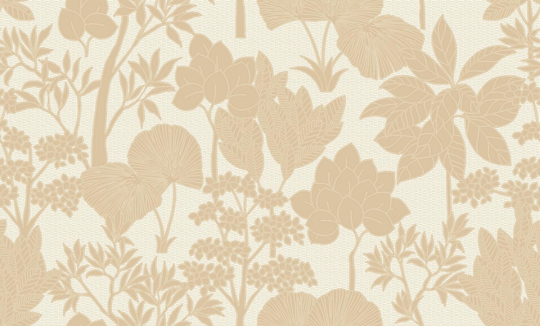 Tapeta roślinna Casamance 76900406 Inara Tressora - 106 cm szer.