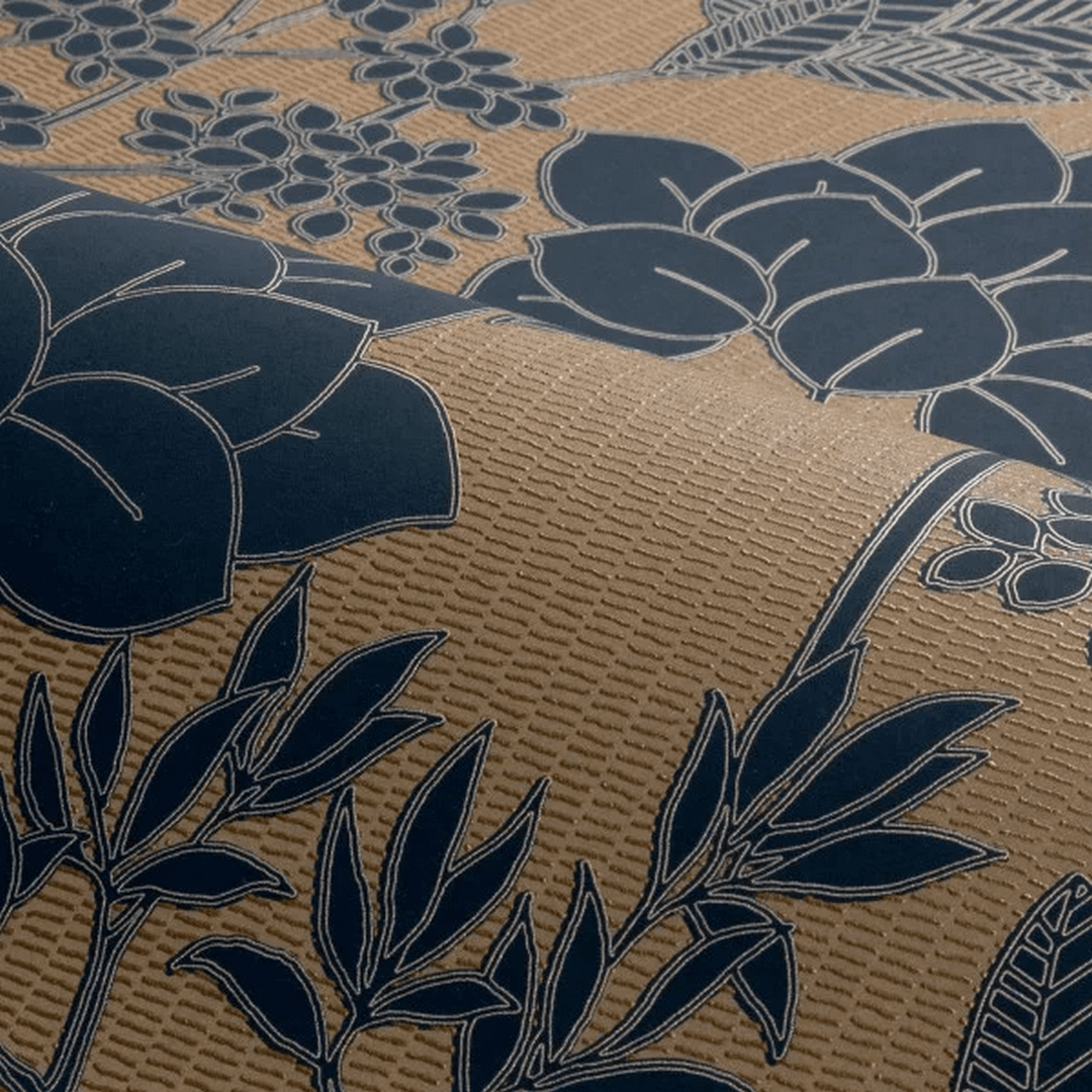 Tapeta roślinna Casamance 76900508 Inara Tressora - 106 cm szer.