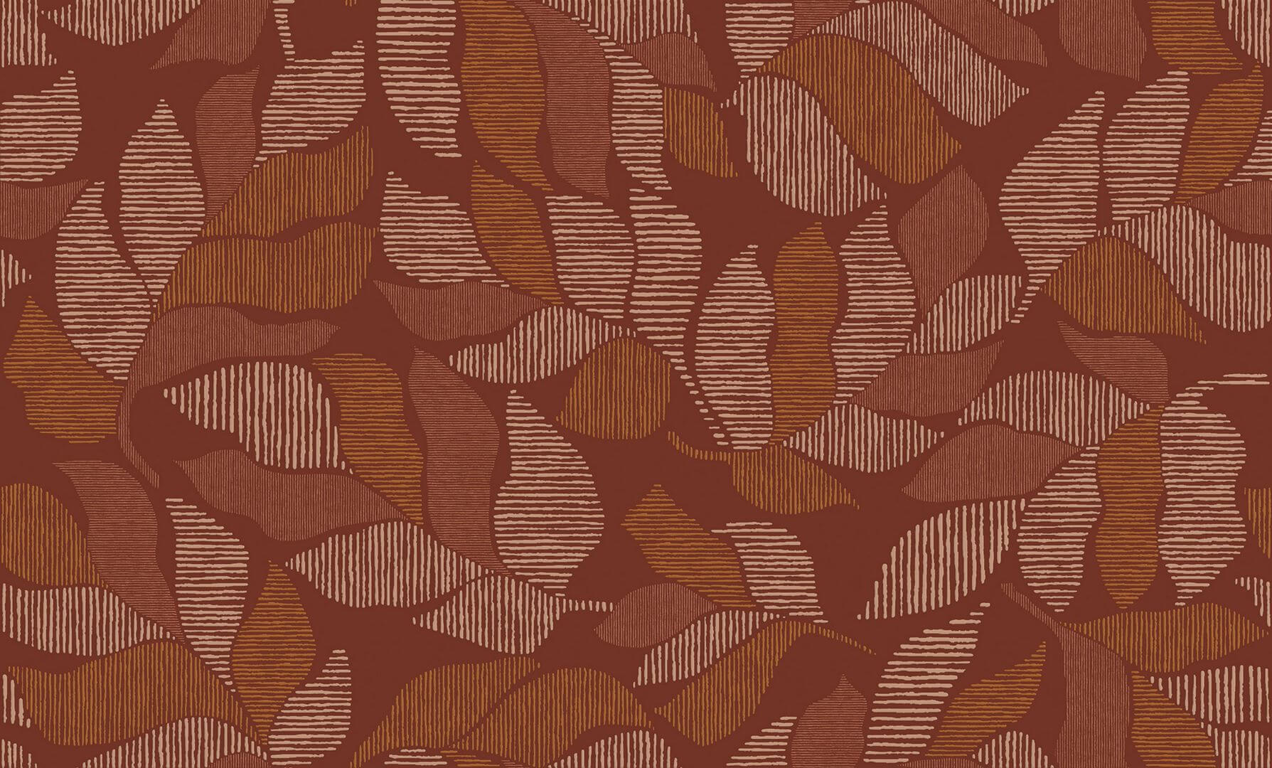 Tapeta liście Casamance 76911222 Lontara Tressora - 106 cm szer.