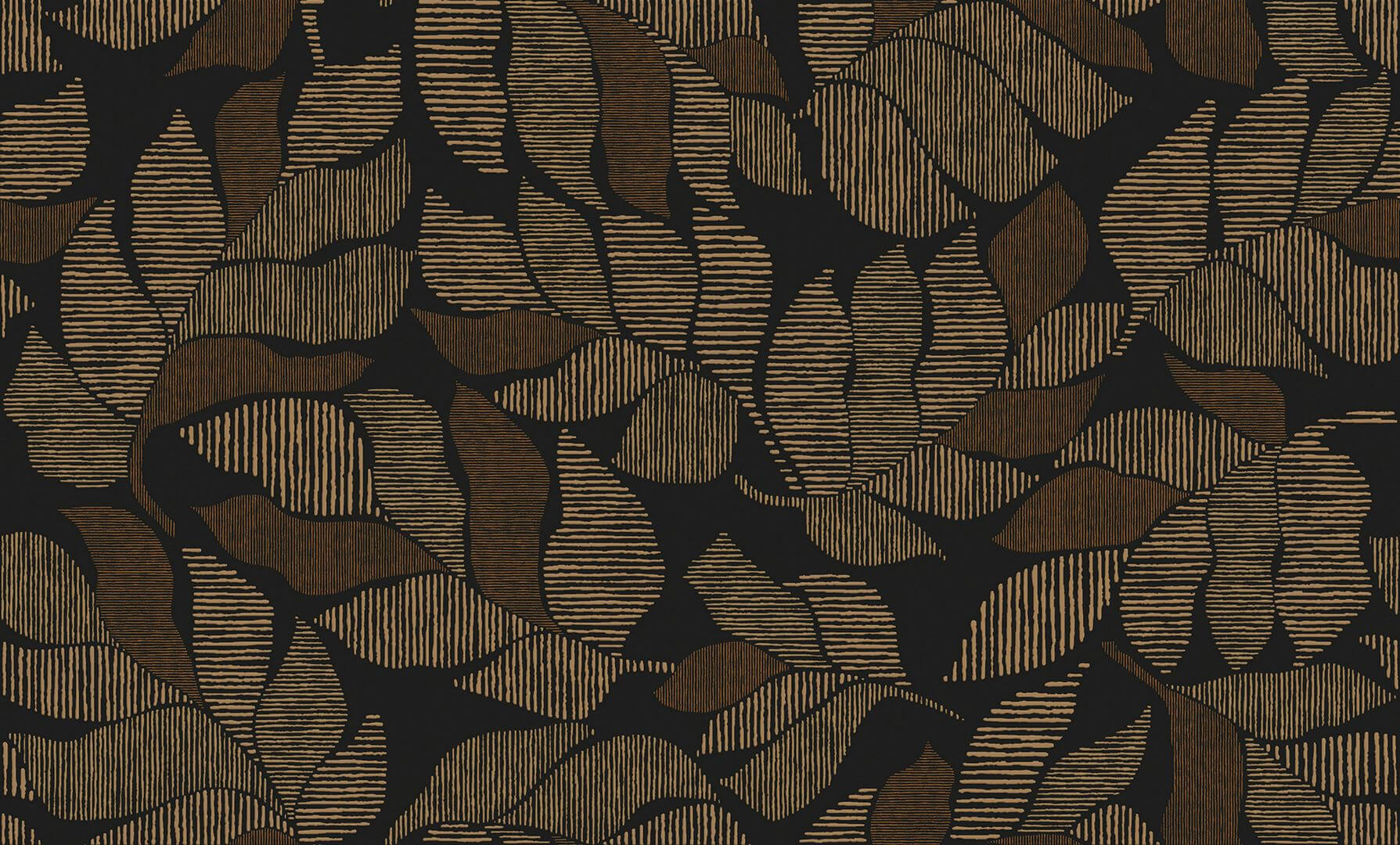 Tapeta liście Casamance 76911324 Lontara Tressora - 106 cm szer.