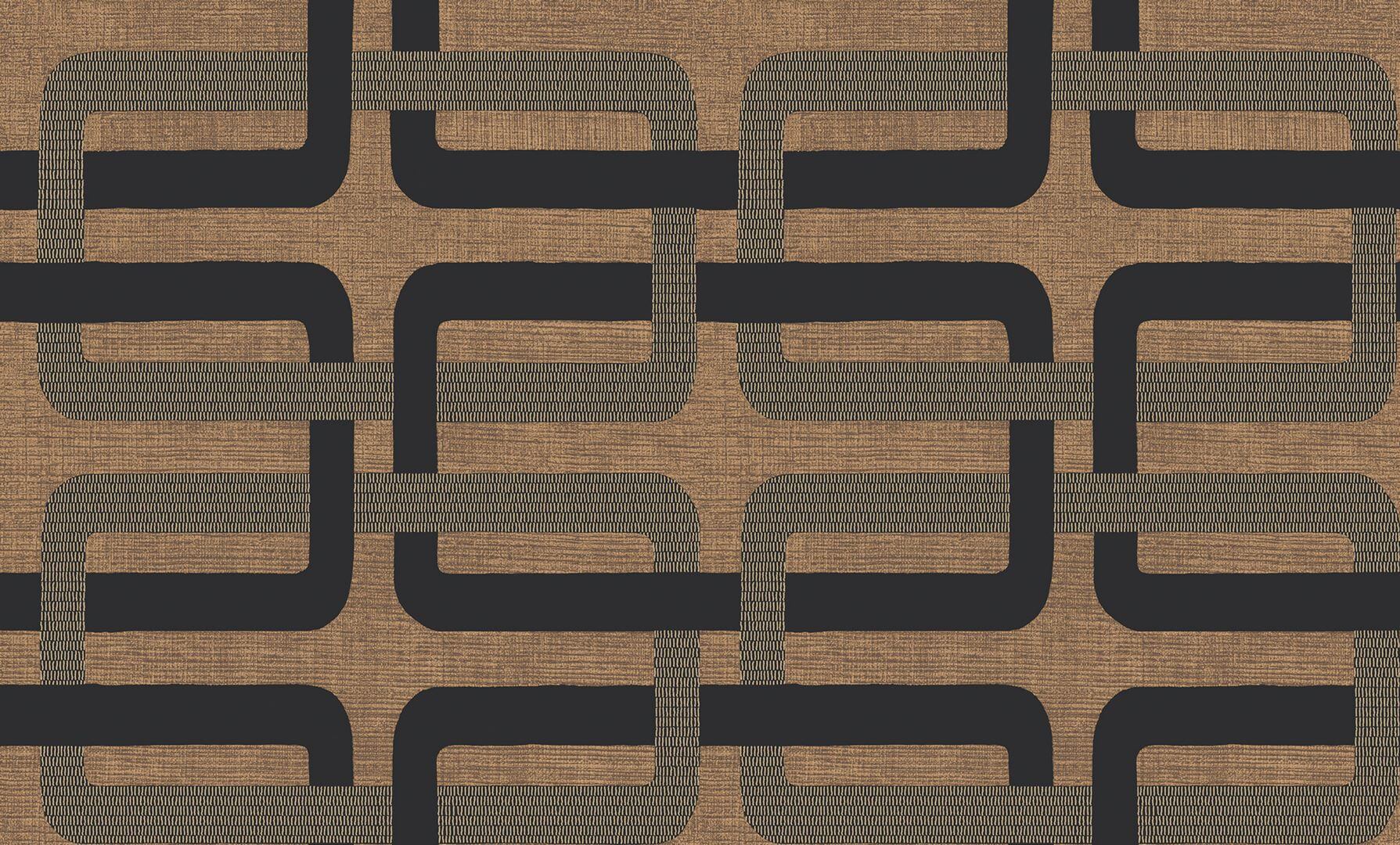 Tapeta geometryczna Casamance 76933160 Matjara Tressora - 106 cm szer.