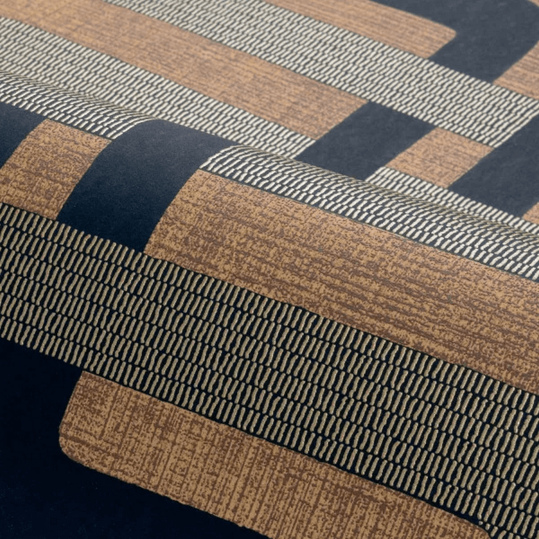 Tapeta geometryczna Casamance 76933160 Matjara Tressora - 106 cm szer.