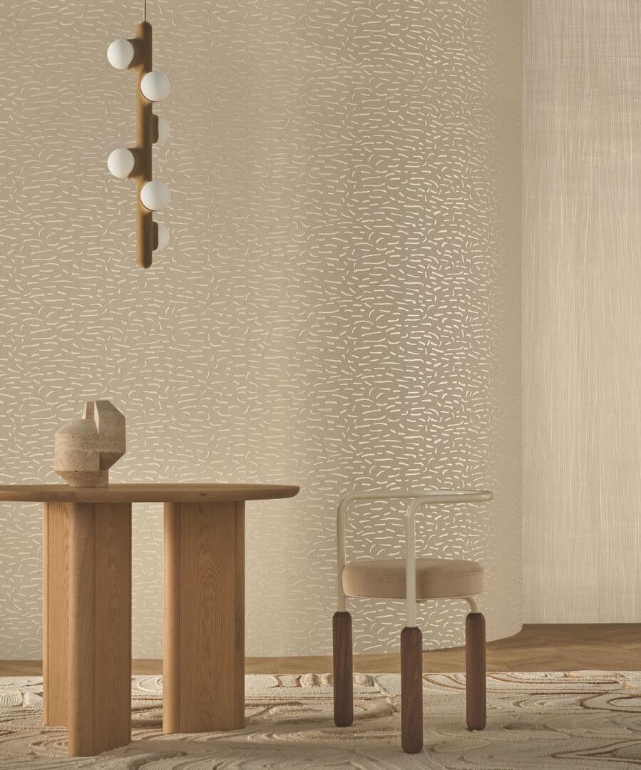 Tapeta z wypukłymi elementami Casamance 71900244 Lumeis Impulsion