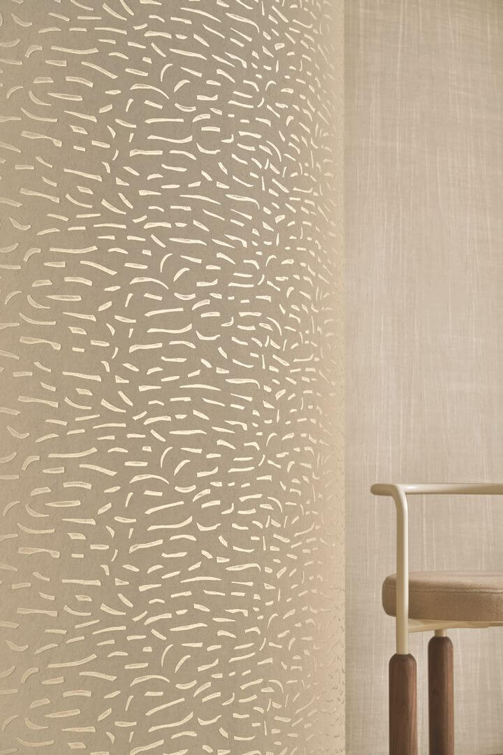 Tapeta z wypukłymi elementami Casamance 71900244 Lumeis Impulsion