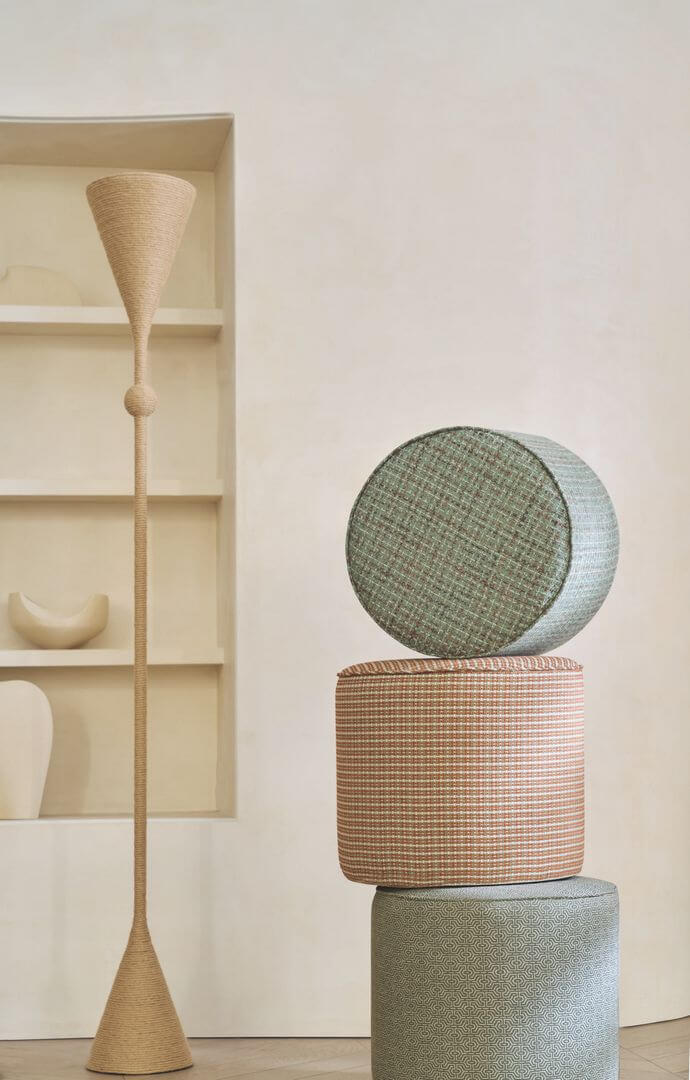 Tkanina obiciowa geometryczna Casamance 10940227 Milan