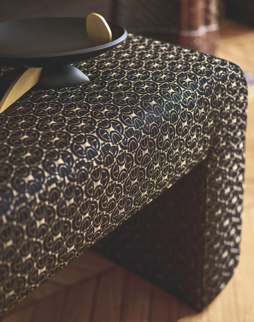 Tkanina z geometrycznym wzorem Casamance 11570635 Serlio Modulation