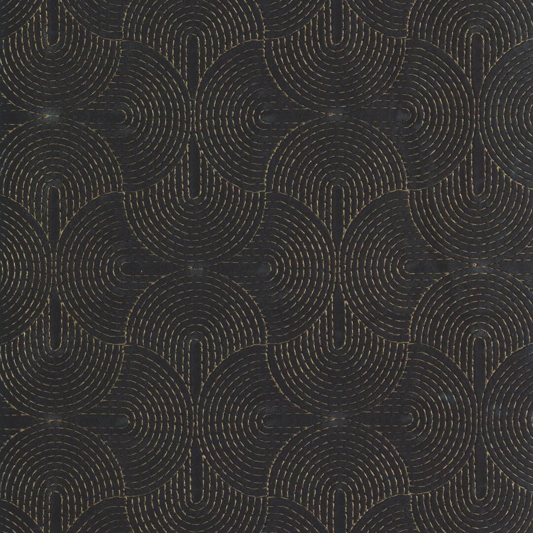 Tkanina aksamitna w geometryczne wzory Casamance 10320235 Boudoir Cafe Society