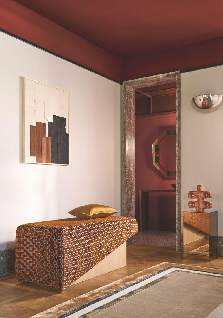 Tkanina tapicerska art deco Casamance 10570320 Analogie Cafe Society