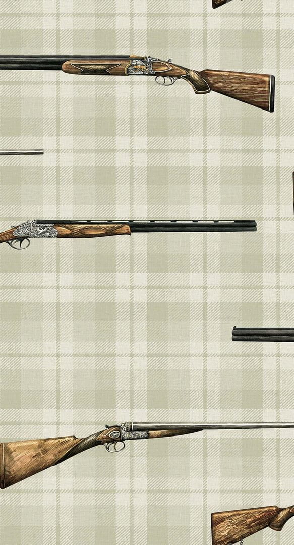 Tapeta w kratę ze strzelbami Carl Robinson CL70708 The Gentleman