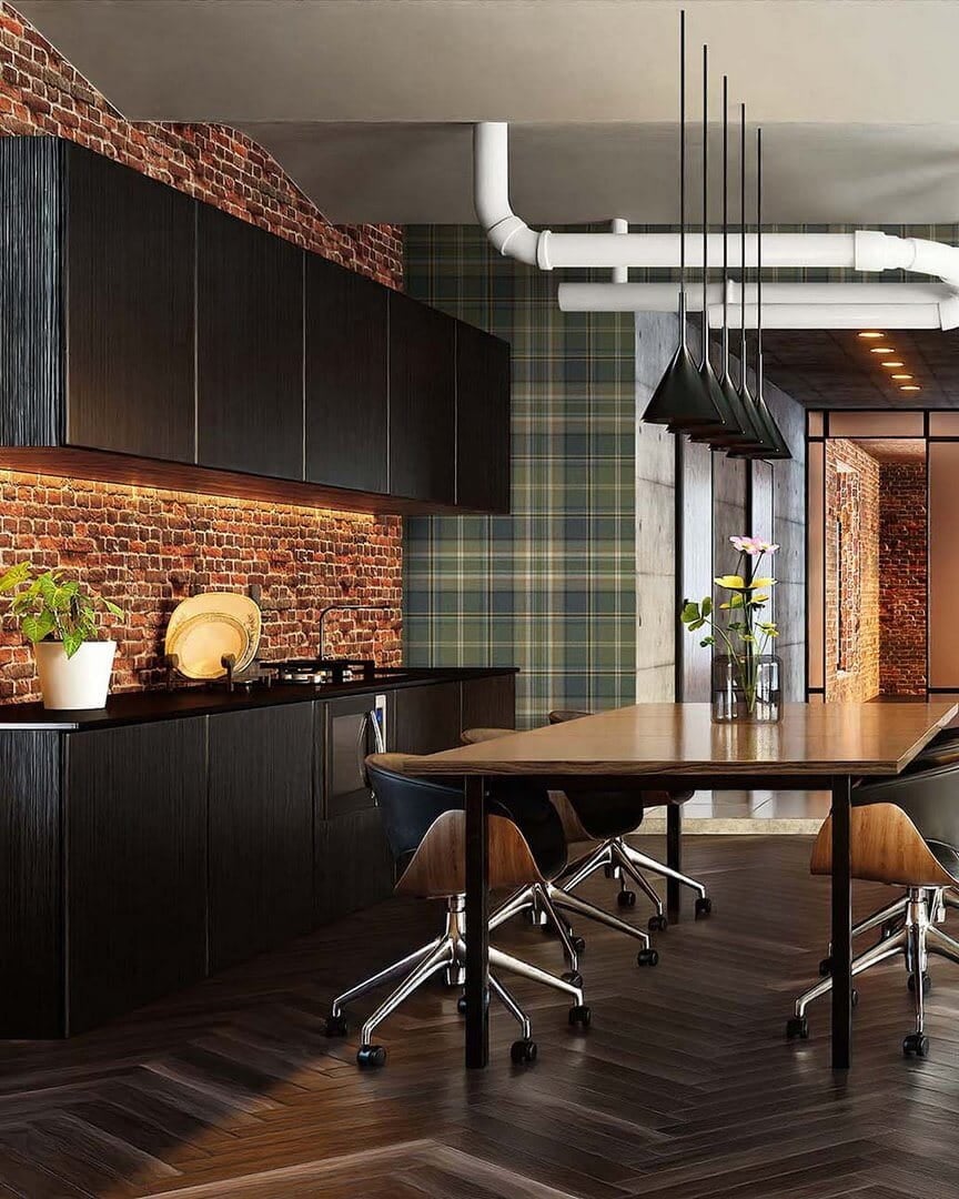 Tapeta w kratkę z włókien papierowych Carl Robinson CL71204 The Gentleman