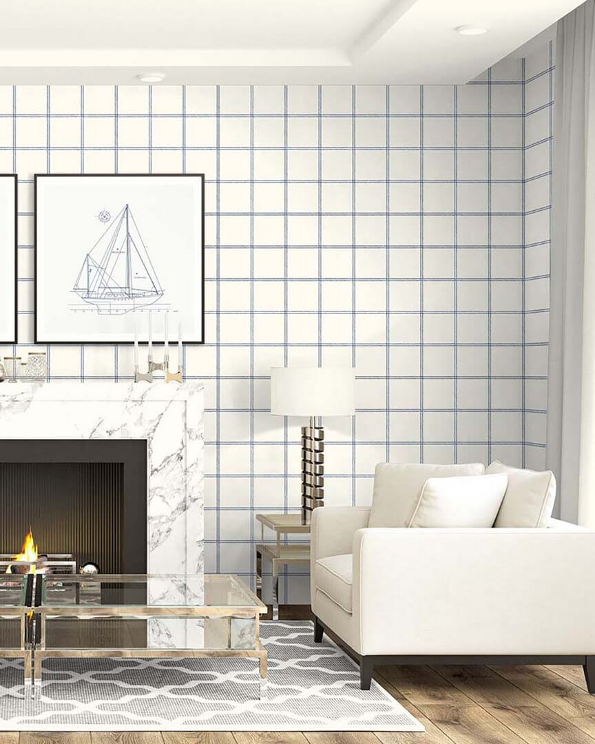 Tapeta tekstylna w kratkę Carl Robinson CL72308 The Gentleman