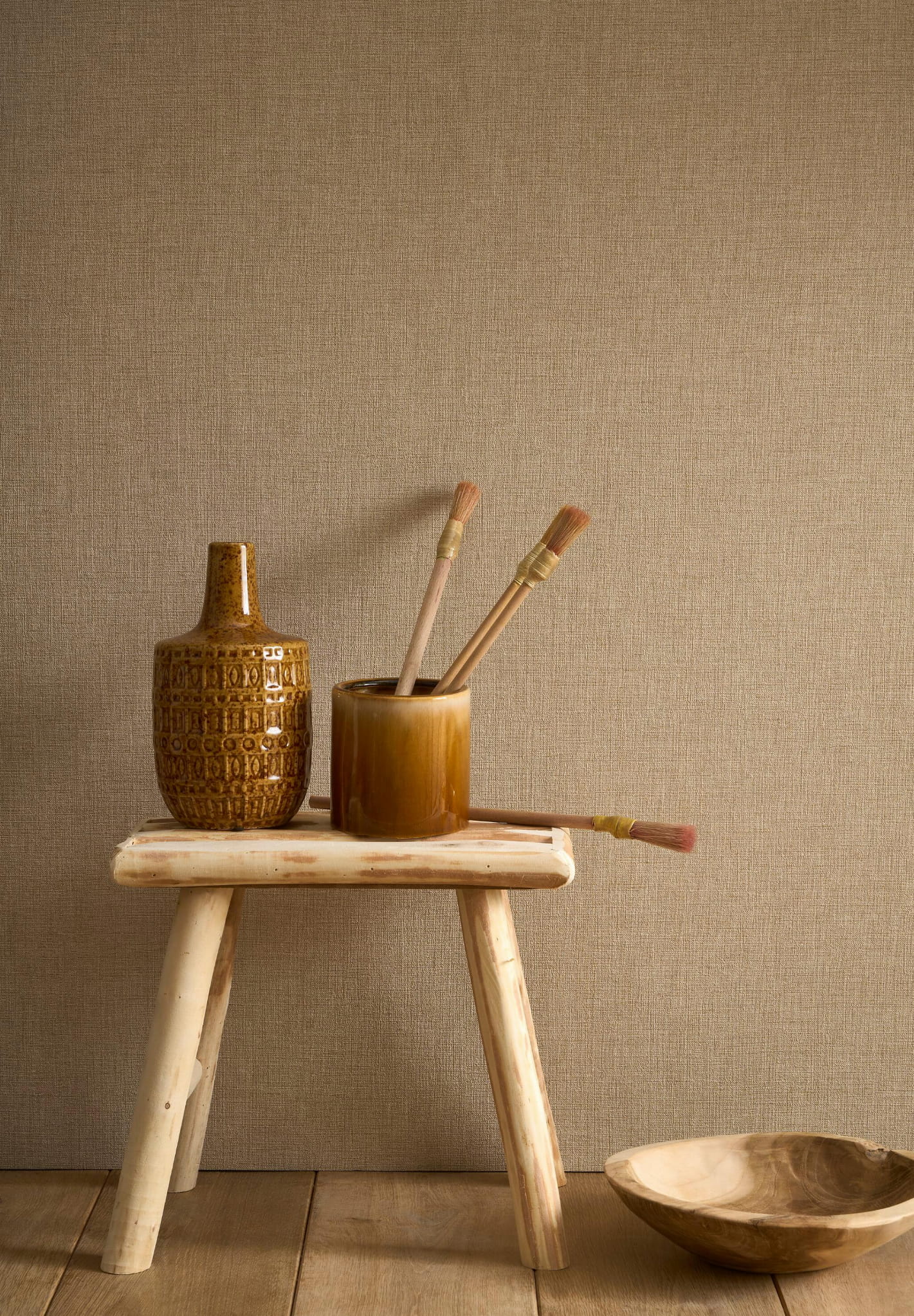 Tapeta imitująca lniane płótno Casadeco CARA 201171313 Caractere