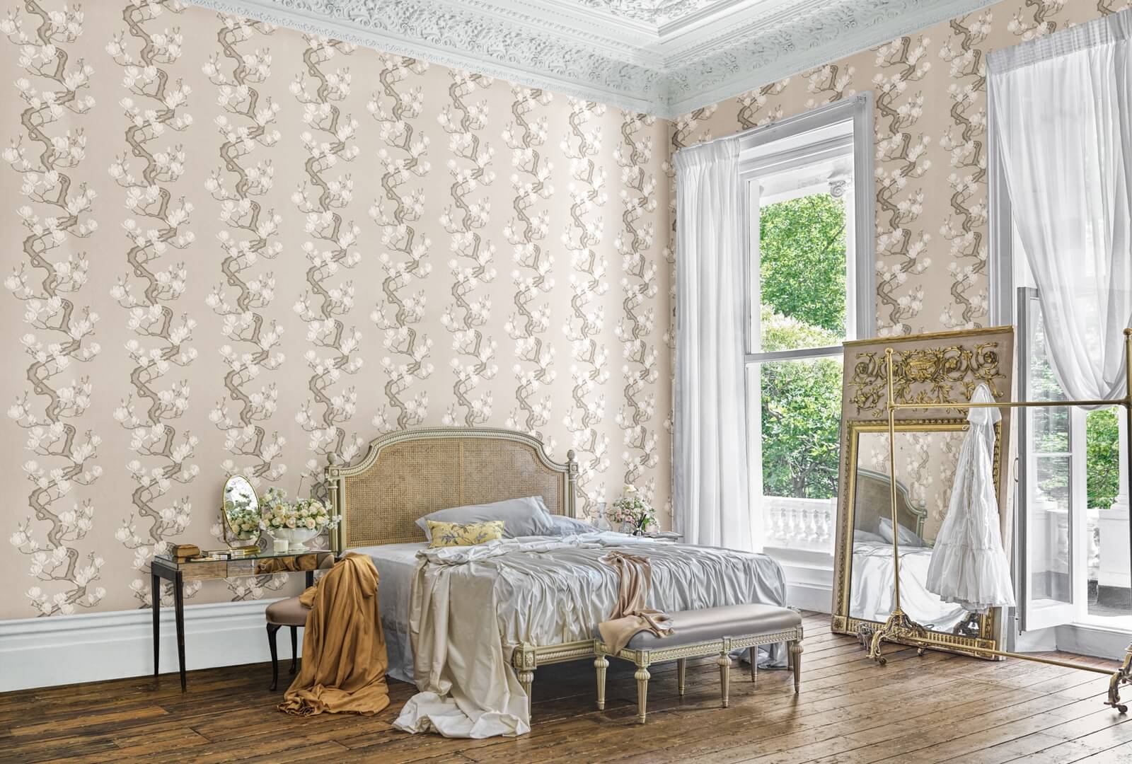 Tapeta gałązki magnolii Cole & Son 128/1001 Magnolia Tree Classics Collection Vol.II