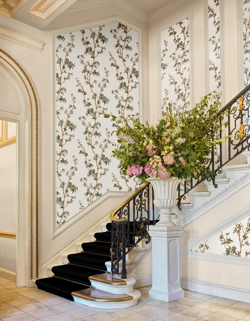 Tapeta akwarelowe liście i gałęzie Cole & Son 128/3013 Chinese Branch Classics Collection Vol.II