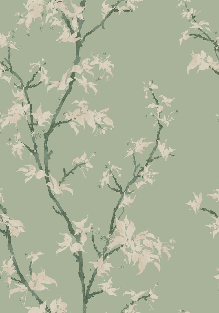 Tapeta akwarelowe liście i gałęzie Cole & Son 128/3014 Chinese Branch Classics Collection Vol.II