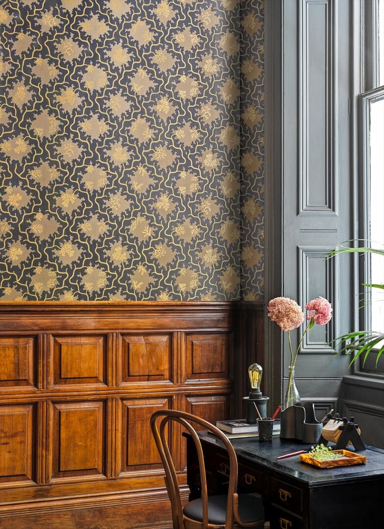 Tapeta abstrakcyjny trejaż Cole & Son 128/4022 Moss Trellis Classics Collection Vol.II