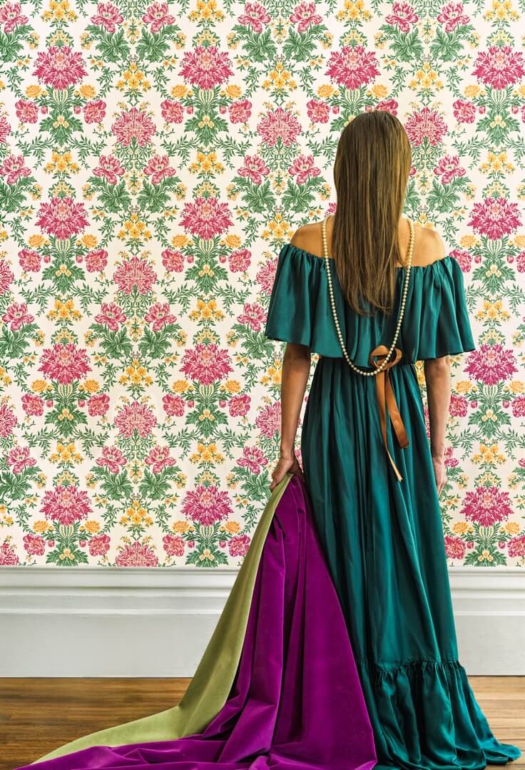 Tapeta roślinny ornament Cole & Son 128/7035 Poppies Classics Collection Vol.II