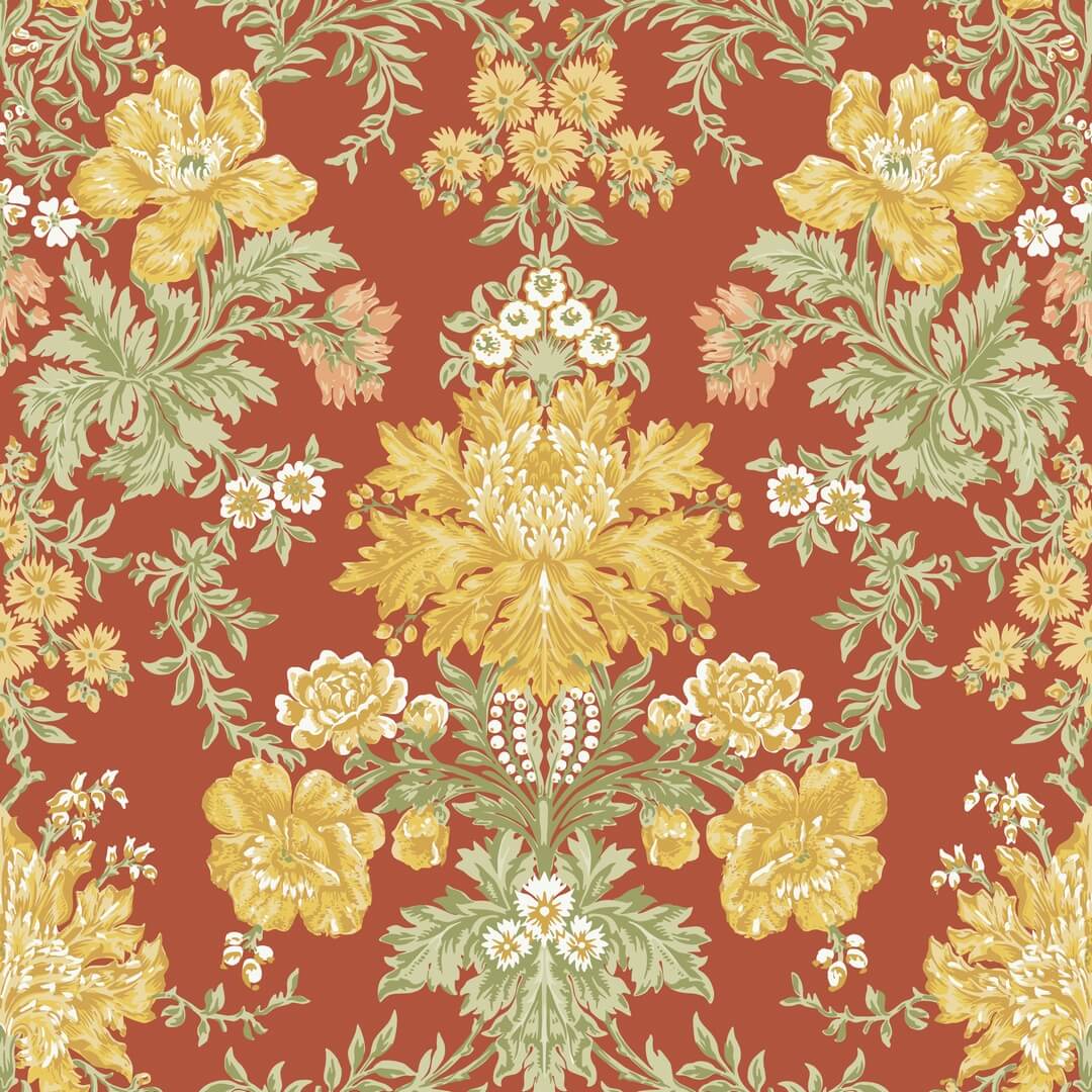 Tapeta roślinny ornament Cole & Son 128/7037 Poppies Classics Collection Vol.II