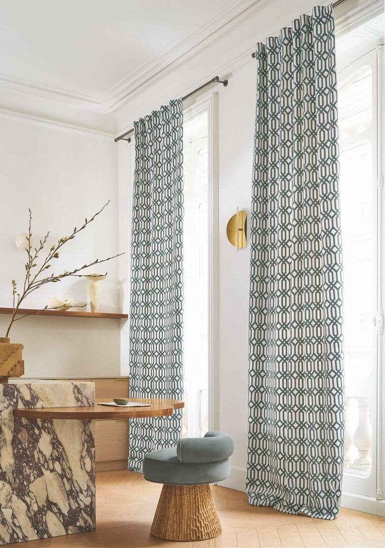 Tkanina z aksamitnym wzorem Casamance 10610267 Vibrations Murmures