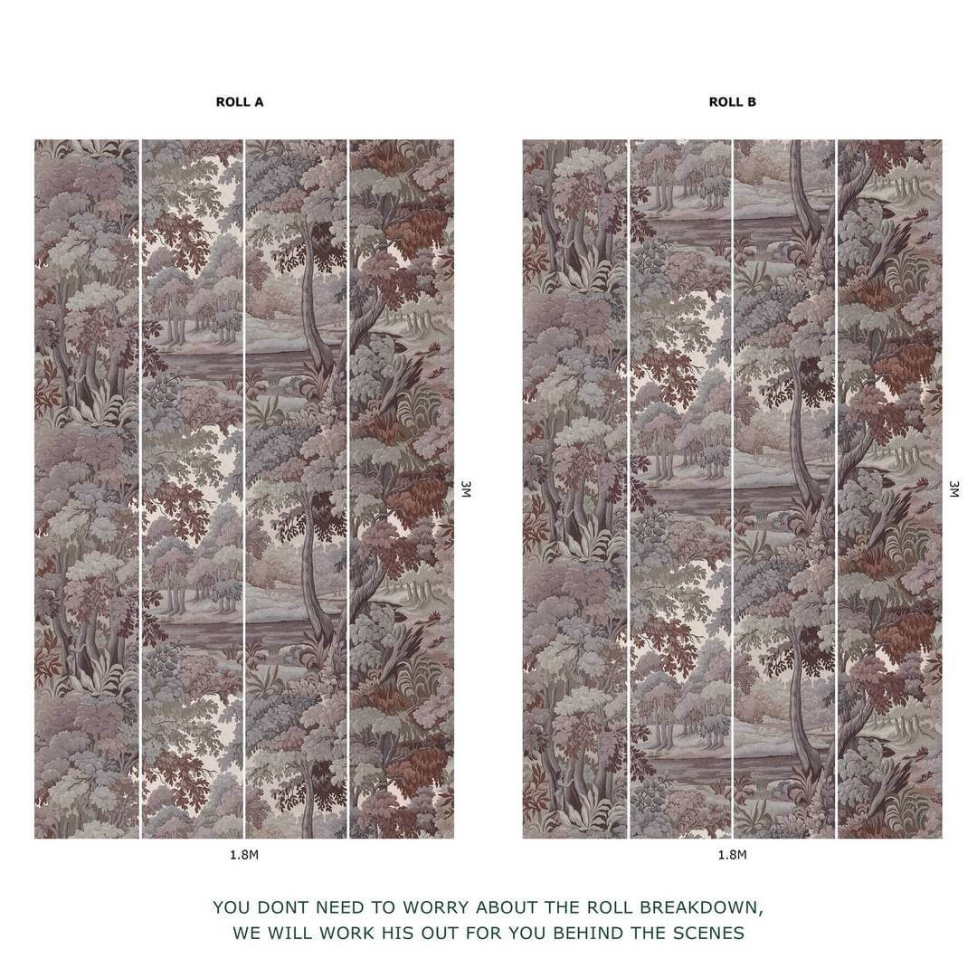 Tapeta leśny krajobraz House of Hackney Plantasia Chestnut