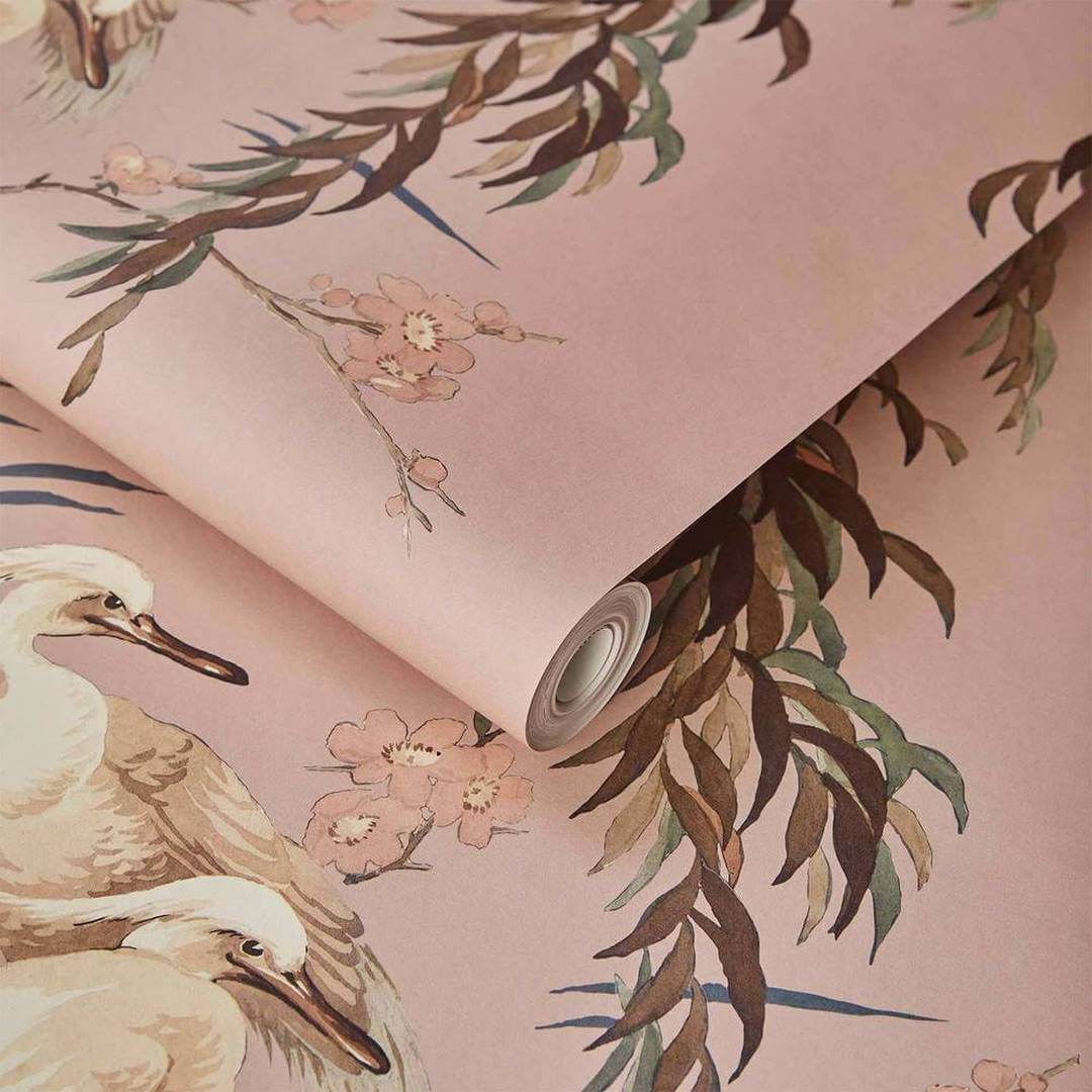 Tapeta żurawie i wierzby House of Hackney Zeus Blush