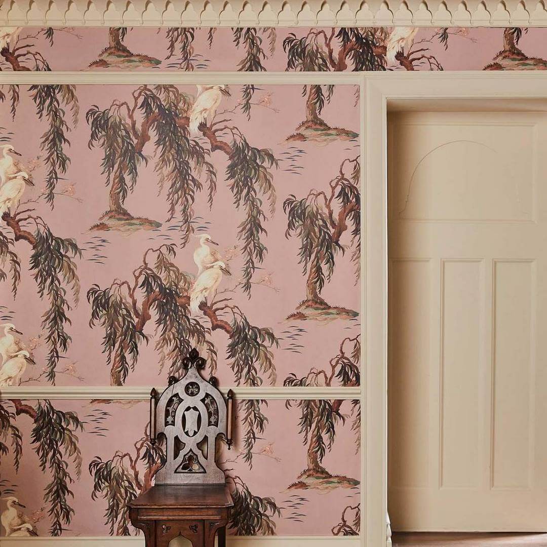 Tapeta żurawie i wierzby House of Hackney Zeus Blush