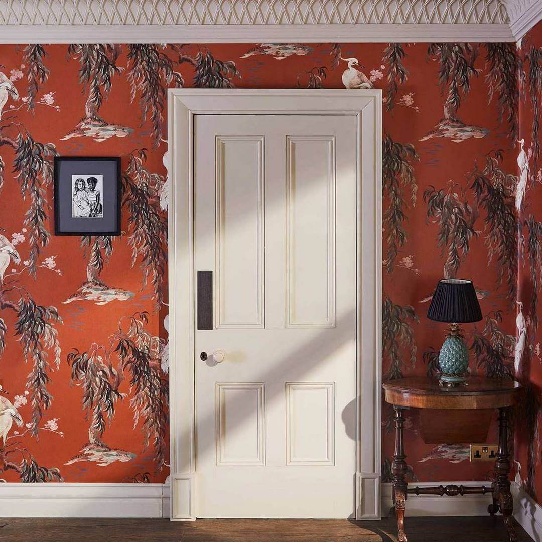 Tapeta żurawie i wierzby House of Hackney Zeus Tobacco