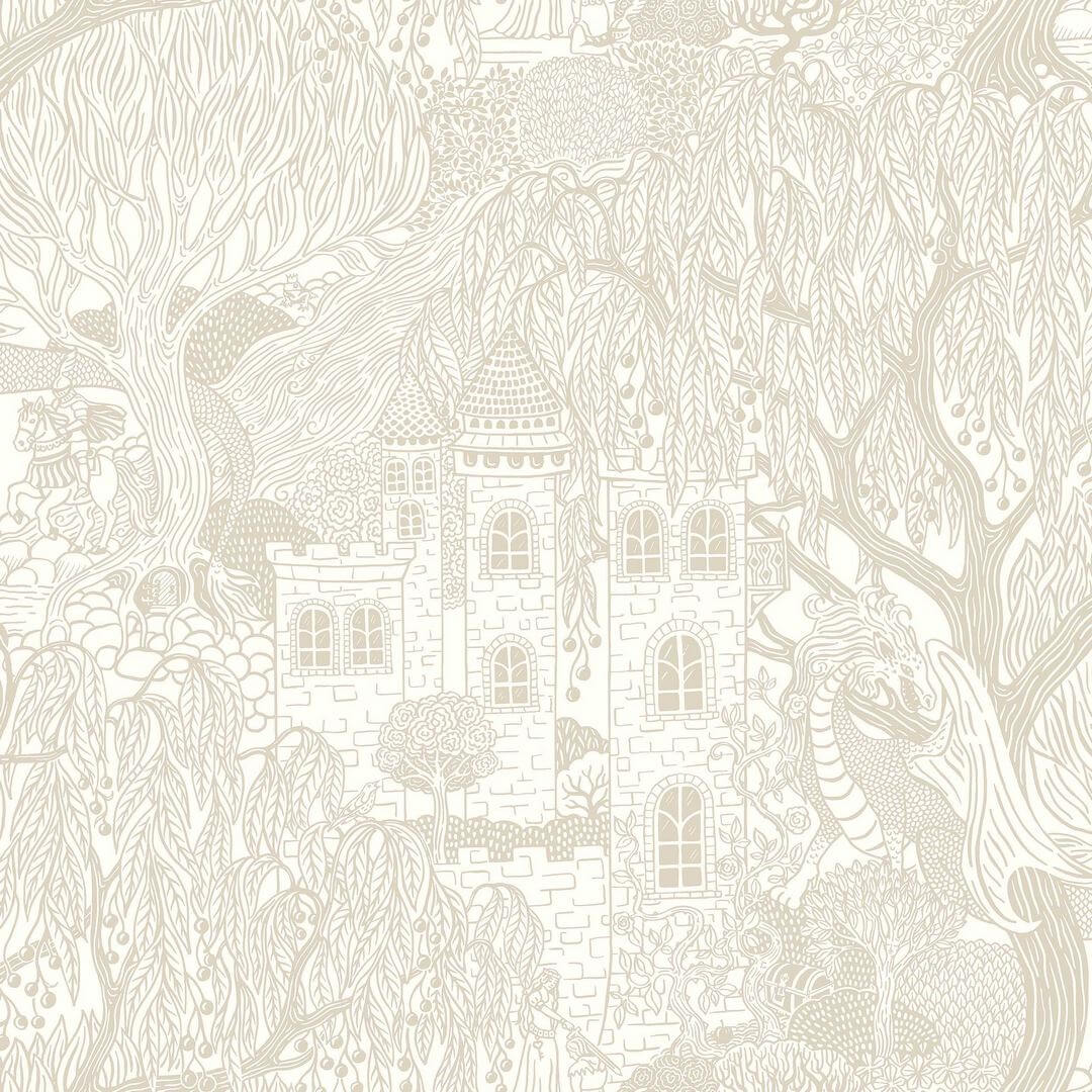 Tapeta bajkowy zamek i smok Boras Tapeter 8143 Kingdom of the Willow Fairyland