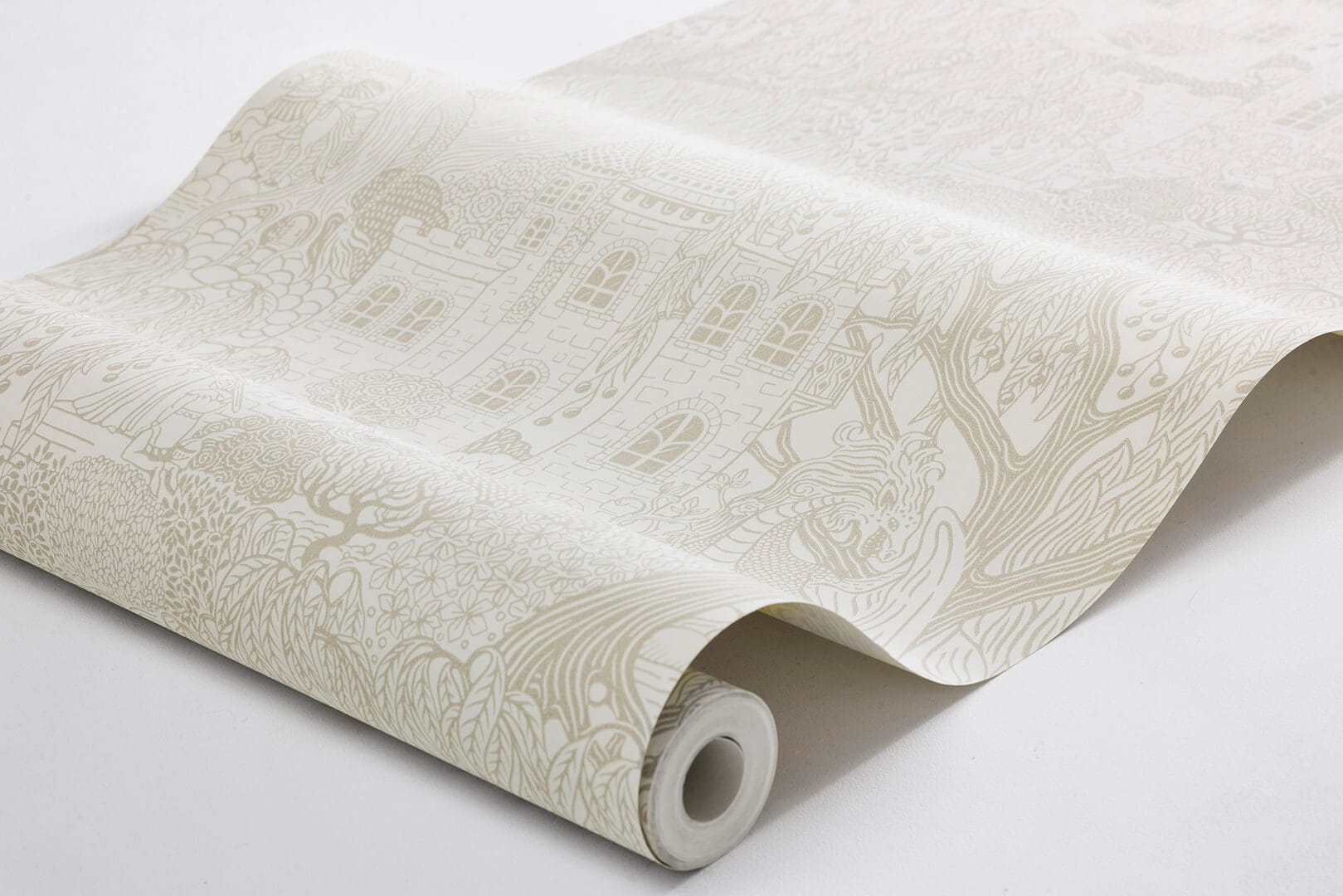 Tapeta bajkowy zamek i smok Boras Tapeter 8143 Kingdom of the Willow Fairyland