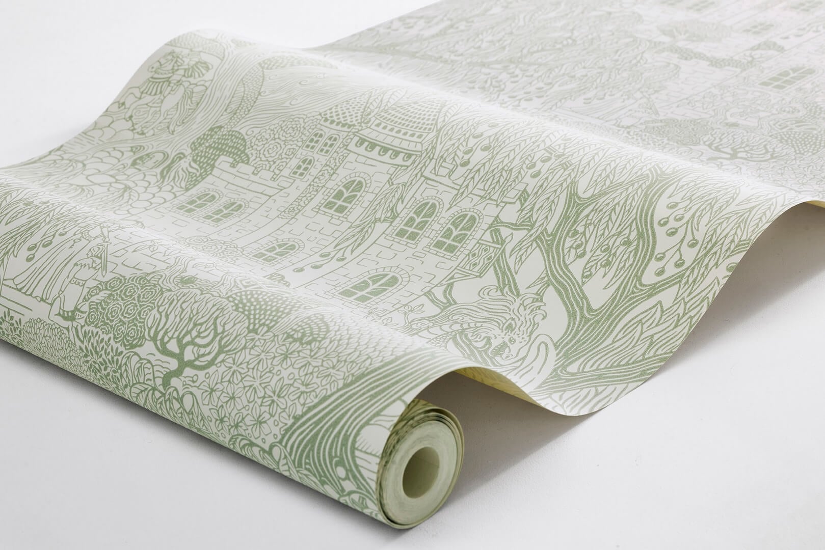 Tapeta bajkowy zamek i smok Boras Tapeter 8144 Kingdom of the Willow Fairyland