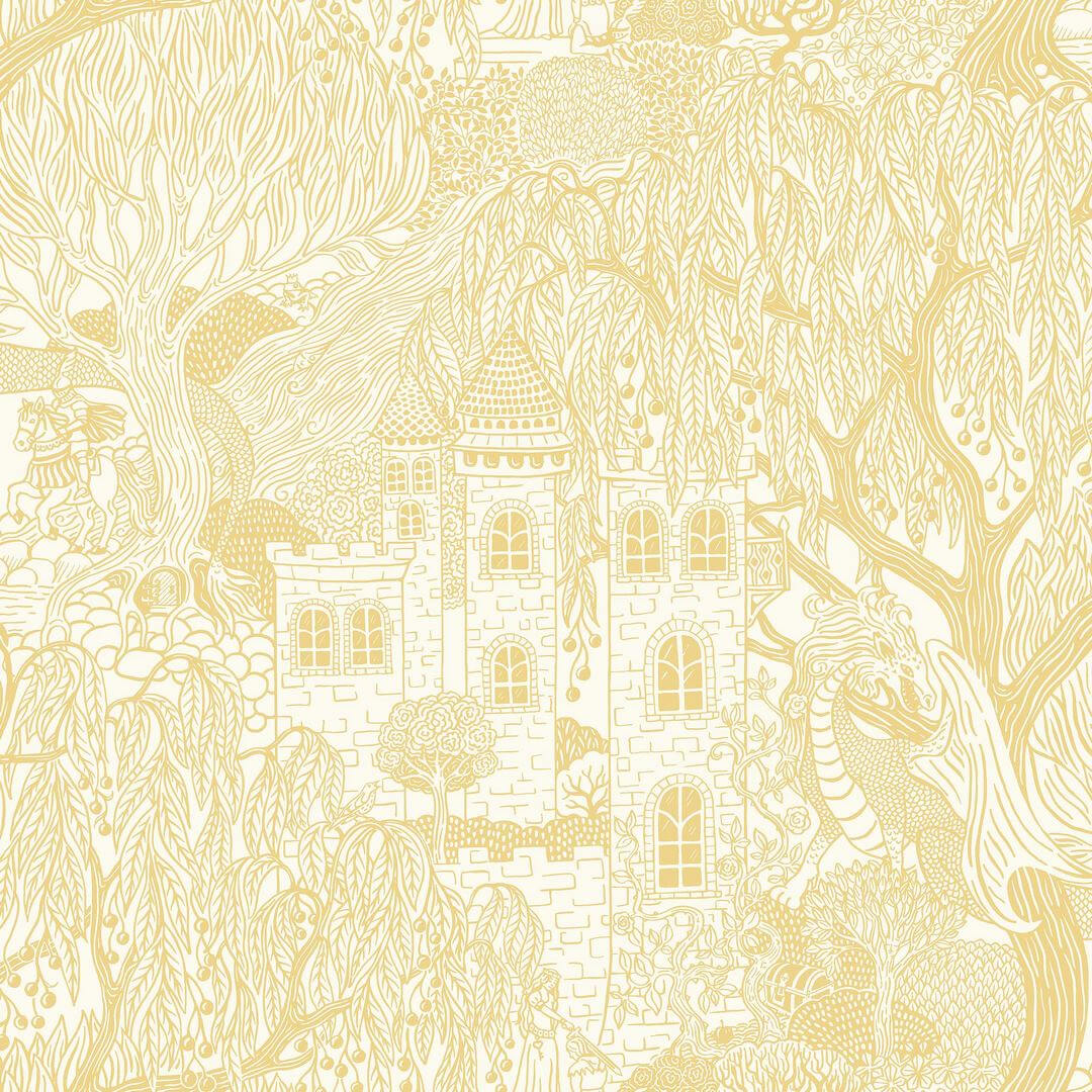 Tapeta bajkowy zamek i smok Boras Tapeter 8145 Kingdom of the Willow Fairyland