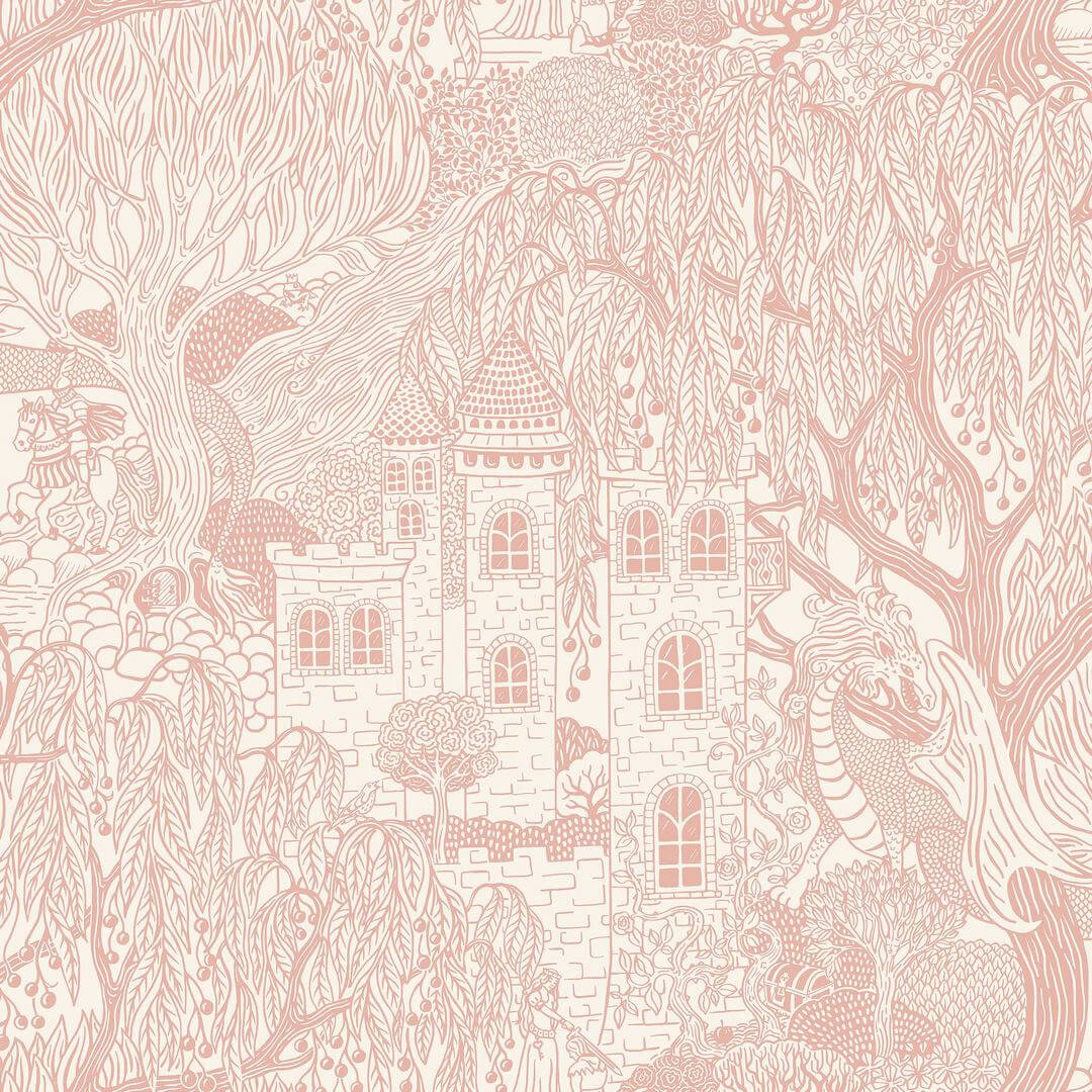 Tapeta bajkowy zamek i smok Boras Tapeter 8146 Kingdom of the Willow Fairyland