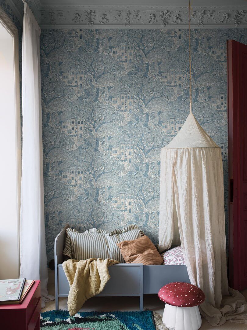 Tapeta bajkowy zamek i smok Boras Tapeter 8147 Kingdom of the Willow Fairyland