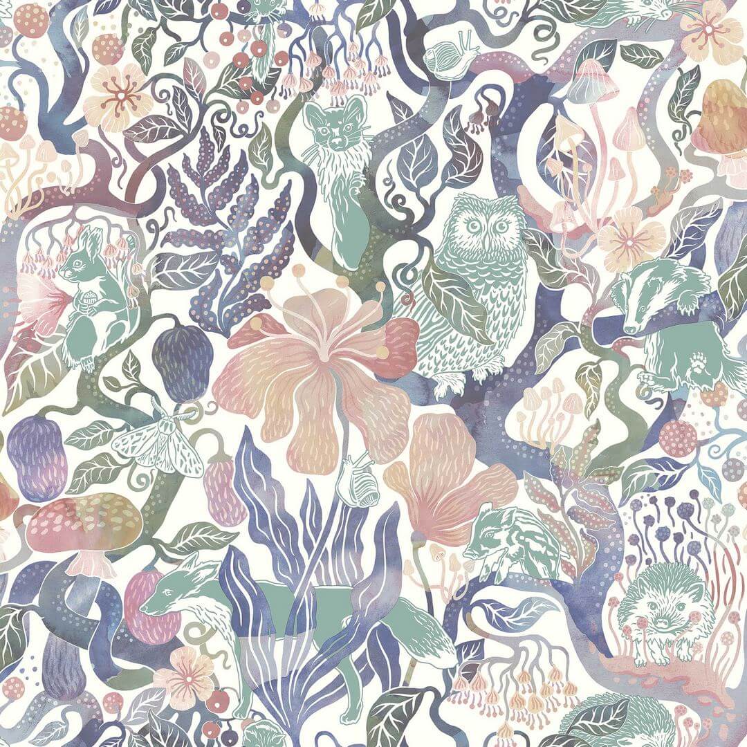 Tapeta bajkowy las ze zwierzętami Boras Tapeter 8148 Magic Woods Fairyland