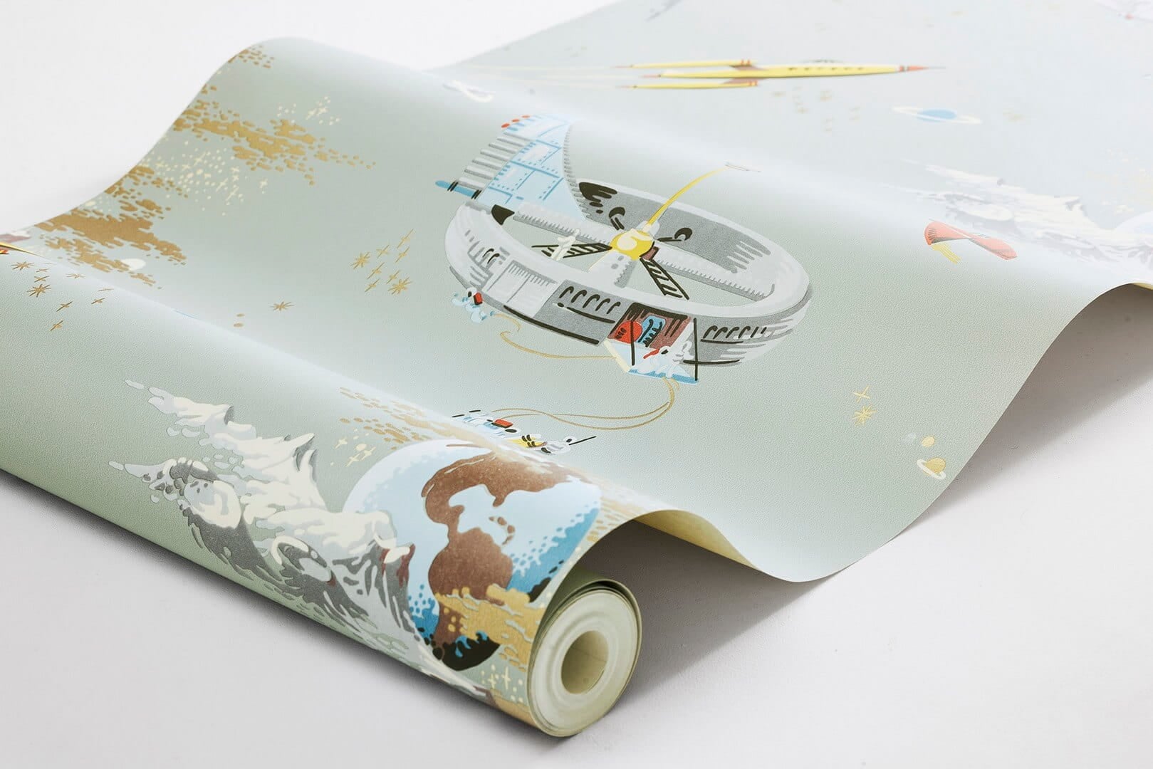 Tapeta kosmos i rakiety Boras Tapeter 8154 Space Adventure Fairyland