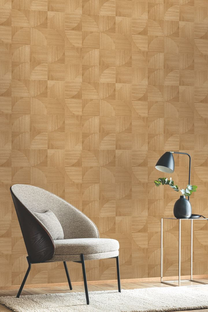 Tapeta geometryczna Caselio WOD 106821120 Structura Woodline