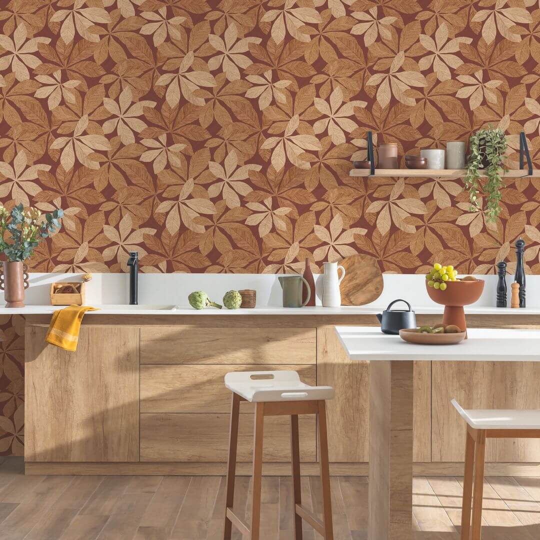 Tapeta liście Caselio WOD 106838078 Lignaria Woodline