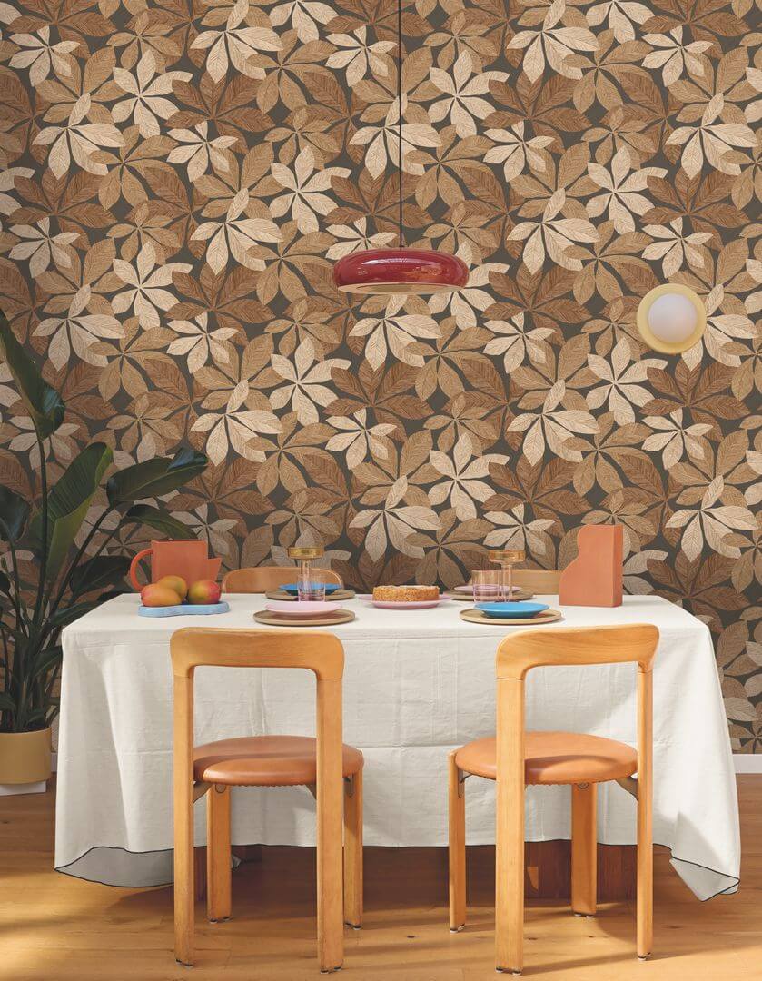 Tapeta liście Caselio WOD 106839001 Lignaria Woodline