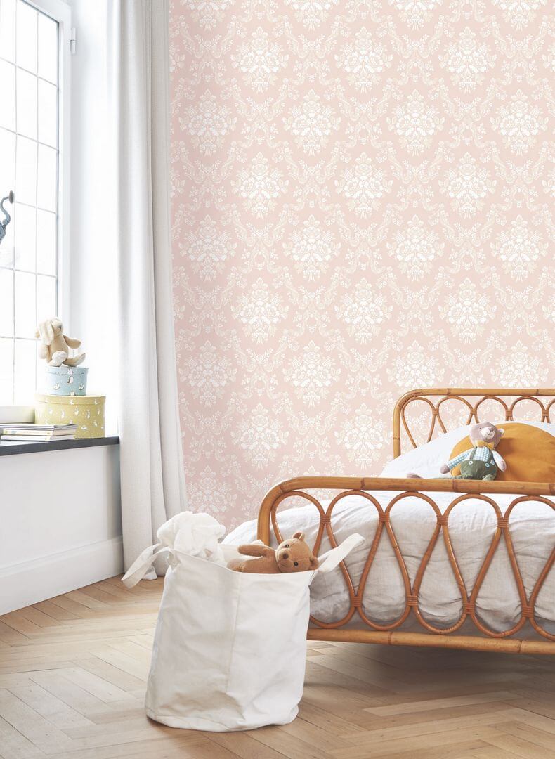 Tapeta barokowe ornamenty Casadeco BTJD 201744224 Pompadour Les Belles Toiles De Jouy 2