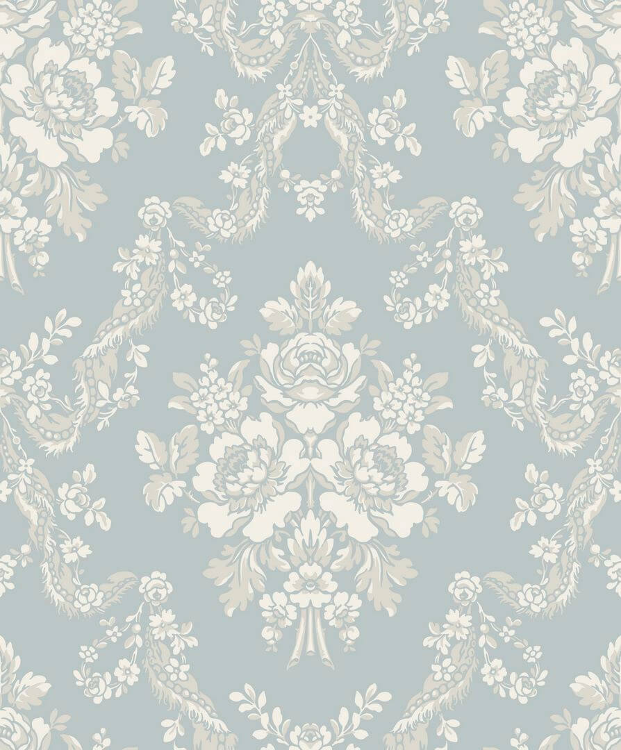 Tapeta barokowe ornamenty Casadeco BTJD 201746336 Pompadour Les Belles Toiles De Jouy 2