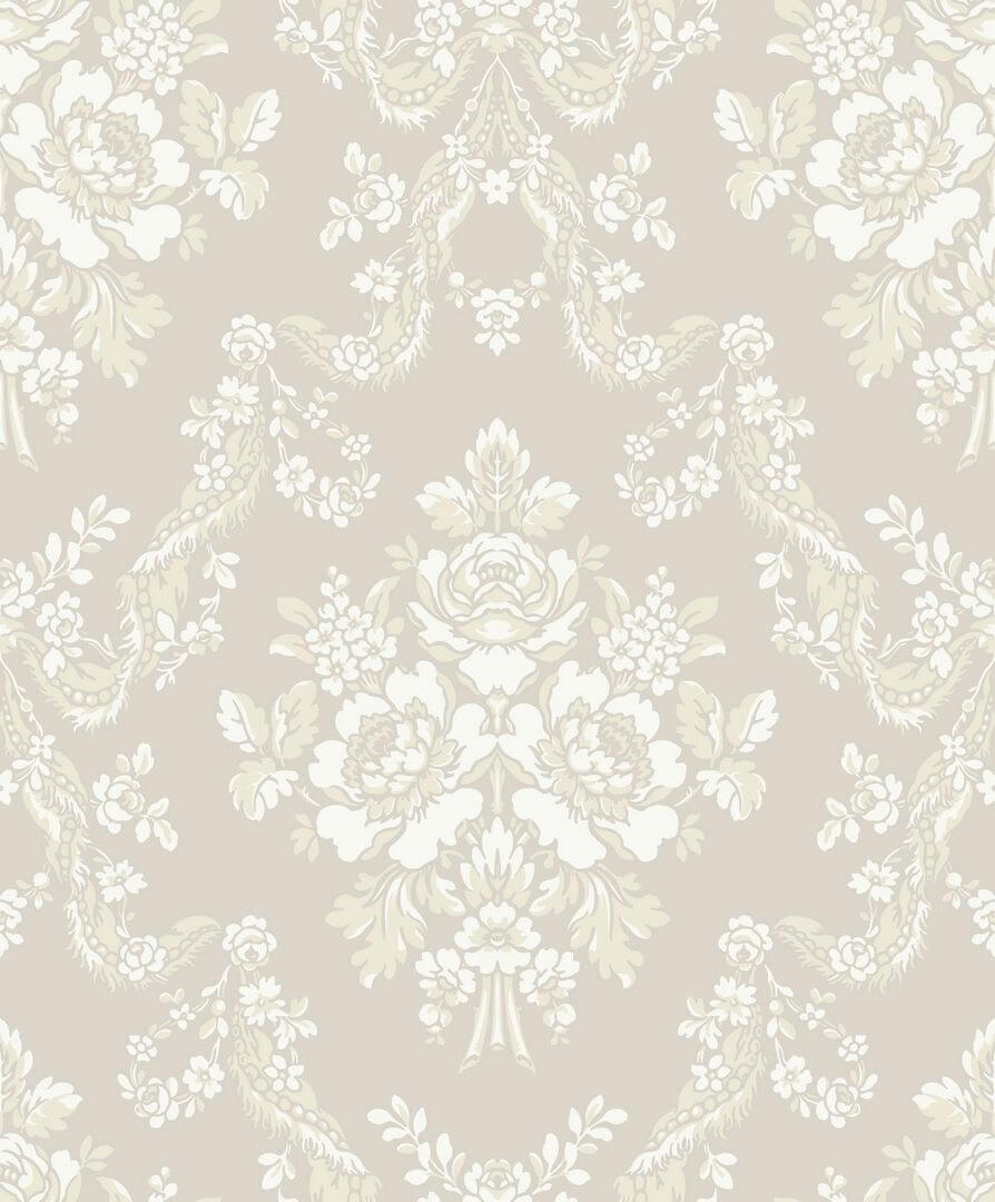Tapeta barokowe ornamenty Casadeco BTJD 201749292 Pompadour Les Belles Toiles De Jouy 2
