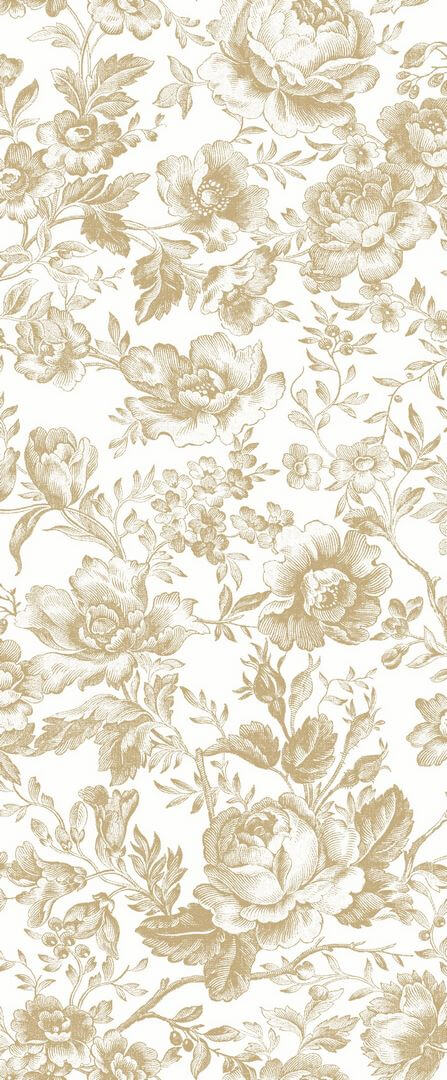Tkanina róże Casadeco BTJD 201781397 Celestine Les Belles Toiles De Jouy 2
