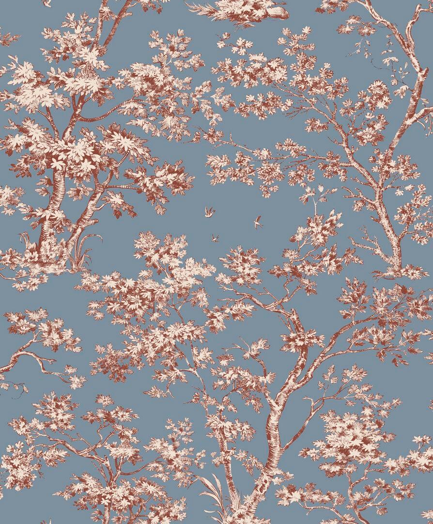 Tapeta drzewa Casadeco BTJD 81526776 Arbre Les Belles Toiles De Jouy 2