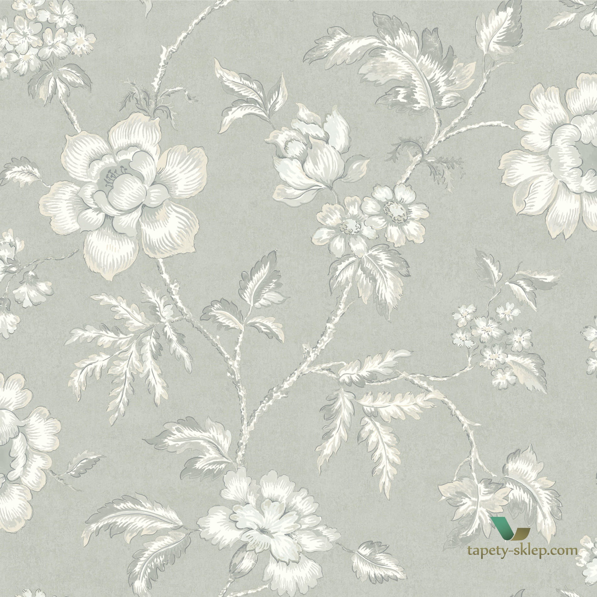 Tapeta Kwiaty Vintage Boras 7206 Camille In Bloom