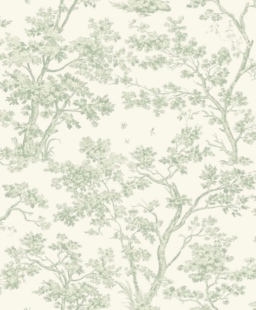 Tapeta drzewa Casadeco BTJD 81527227 Arbre Les Belles Toiles De Jouy 2