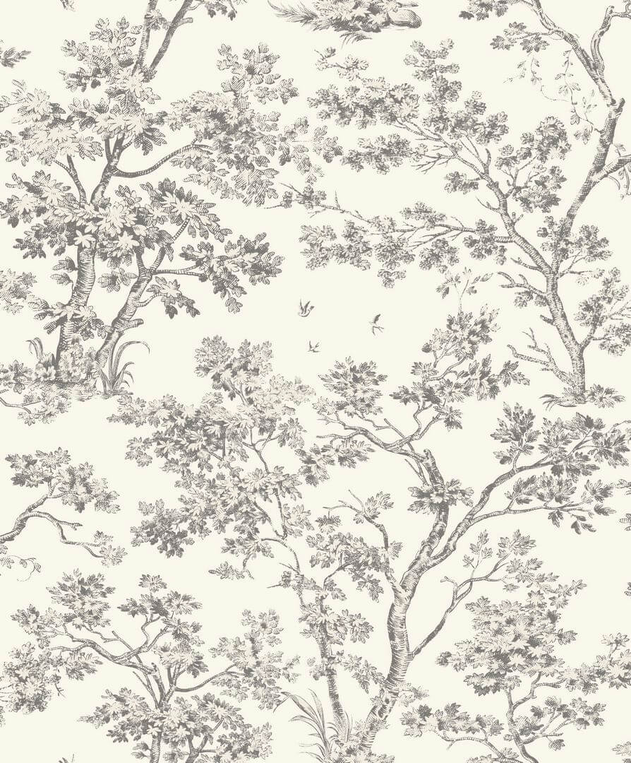 Tapeta drzewa Casadeco BTJD 81529889 Arbre Les Belles Toiles De Jouy 2