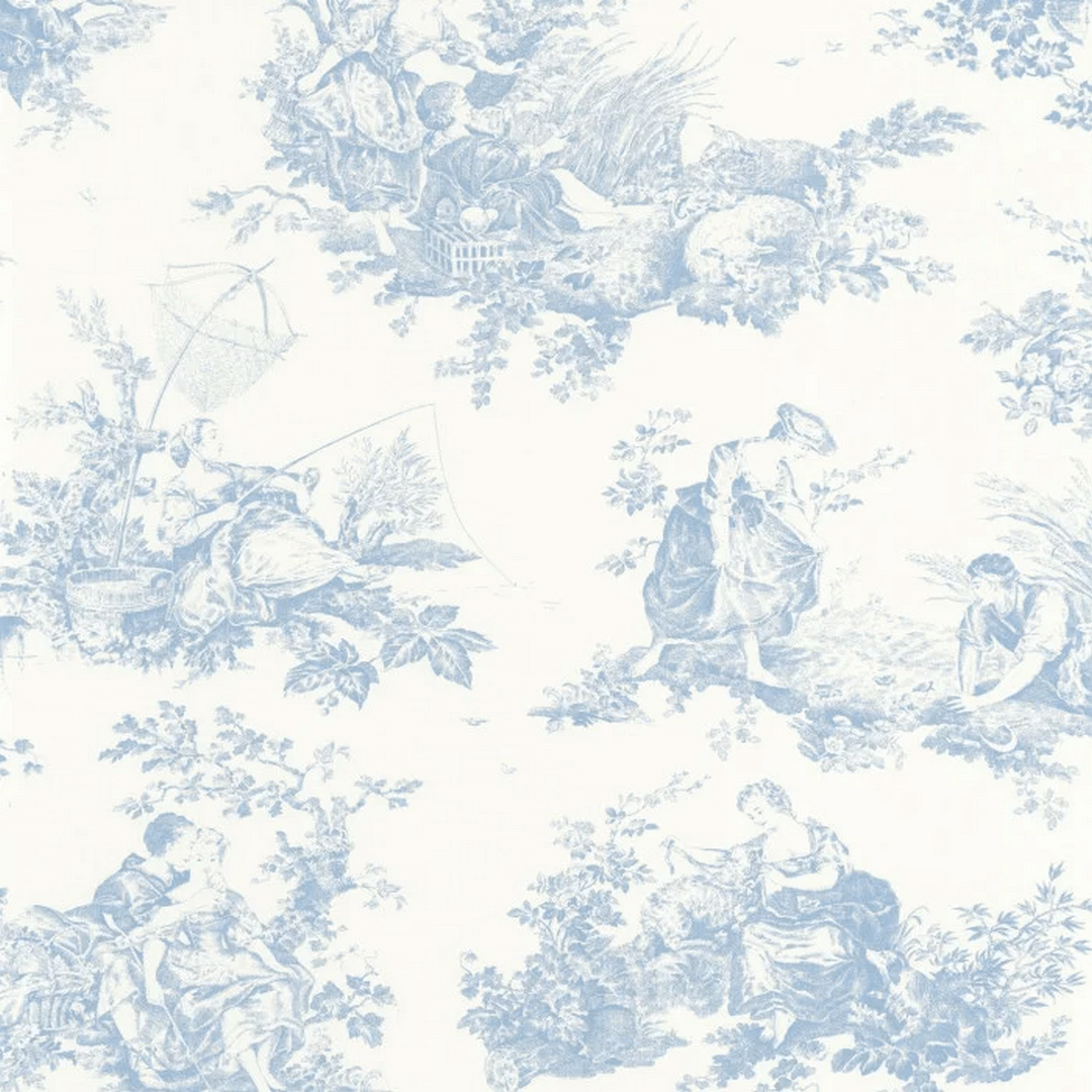Tapeta sielankowe sceny Casadeco BTJD 87916217 Scene D'ete Les Belles Toiles De Jouy 2