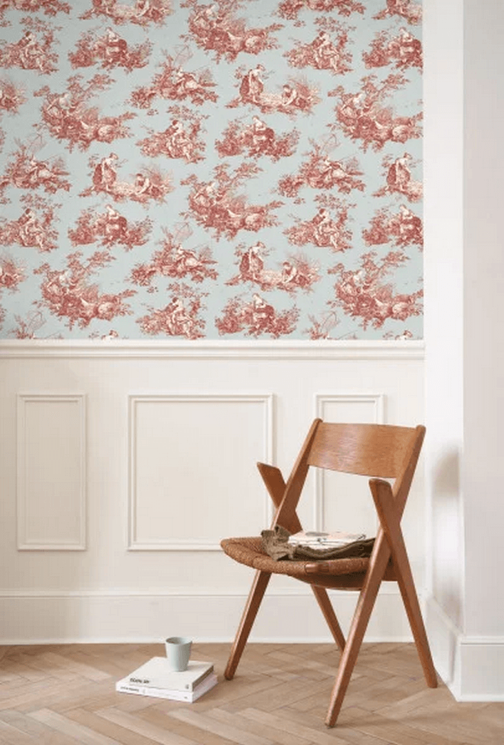 Tapeta sielankowe sceny Casadeco BTJD 87916808 Scene D'ete Les Belles Toiles De Jouy 2