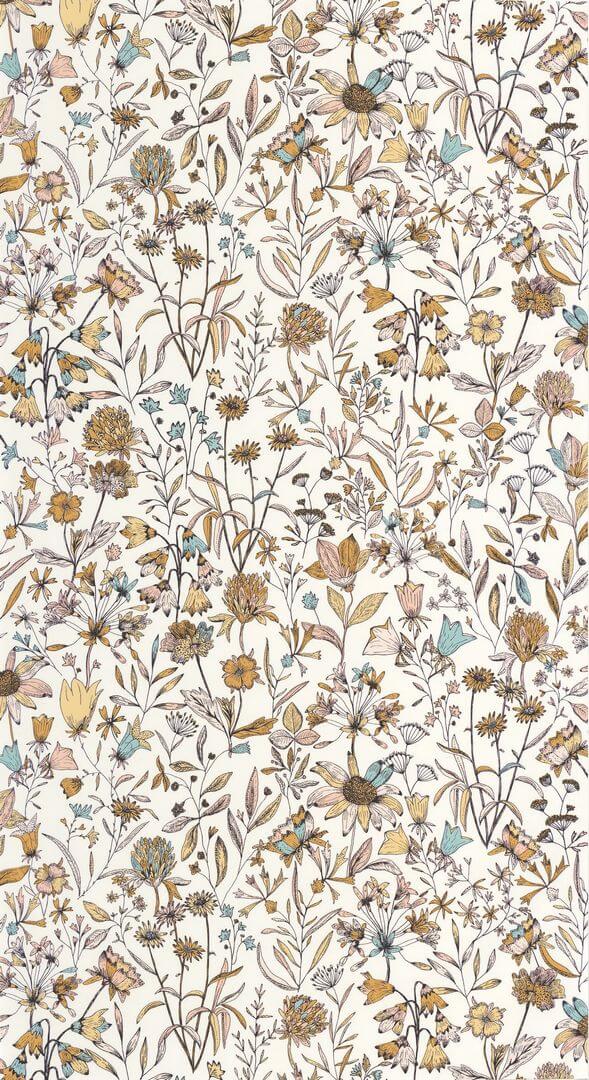 Tapeta kwiatowa łąka Caselio KBO 103000301 Jardin de Giverny Kitchen Box