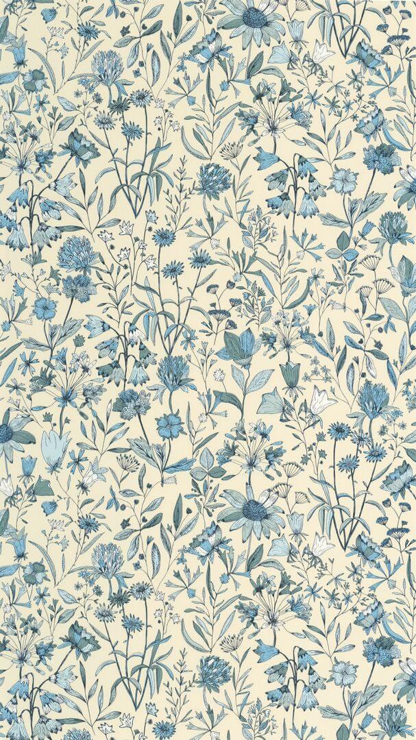 Tapeta kwiatowa łąka Caselio KBO 103001612 Jardin de Giverny Kitchen Box